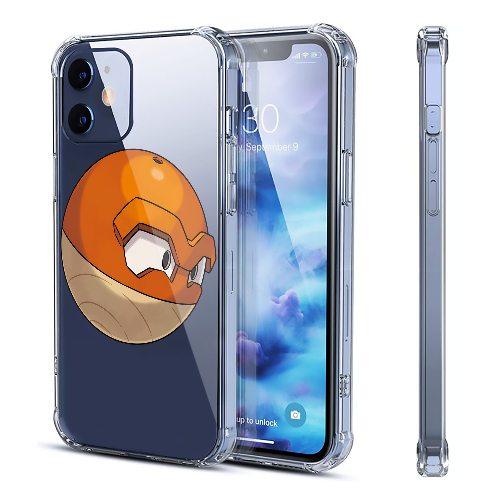 （画像用） ポケットモンスター Pokémon 【iPhone 12シリーズ対応】透明スマホケース（クリアソフトケース）